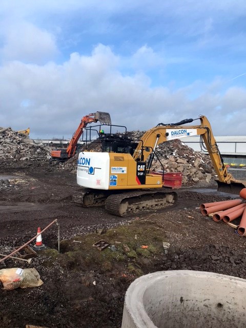 Dalcon demolition of existing building at Parkhead Health Centre